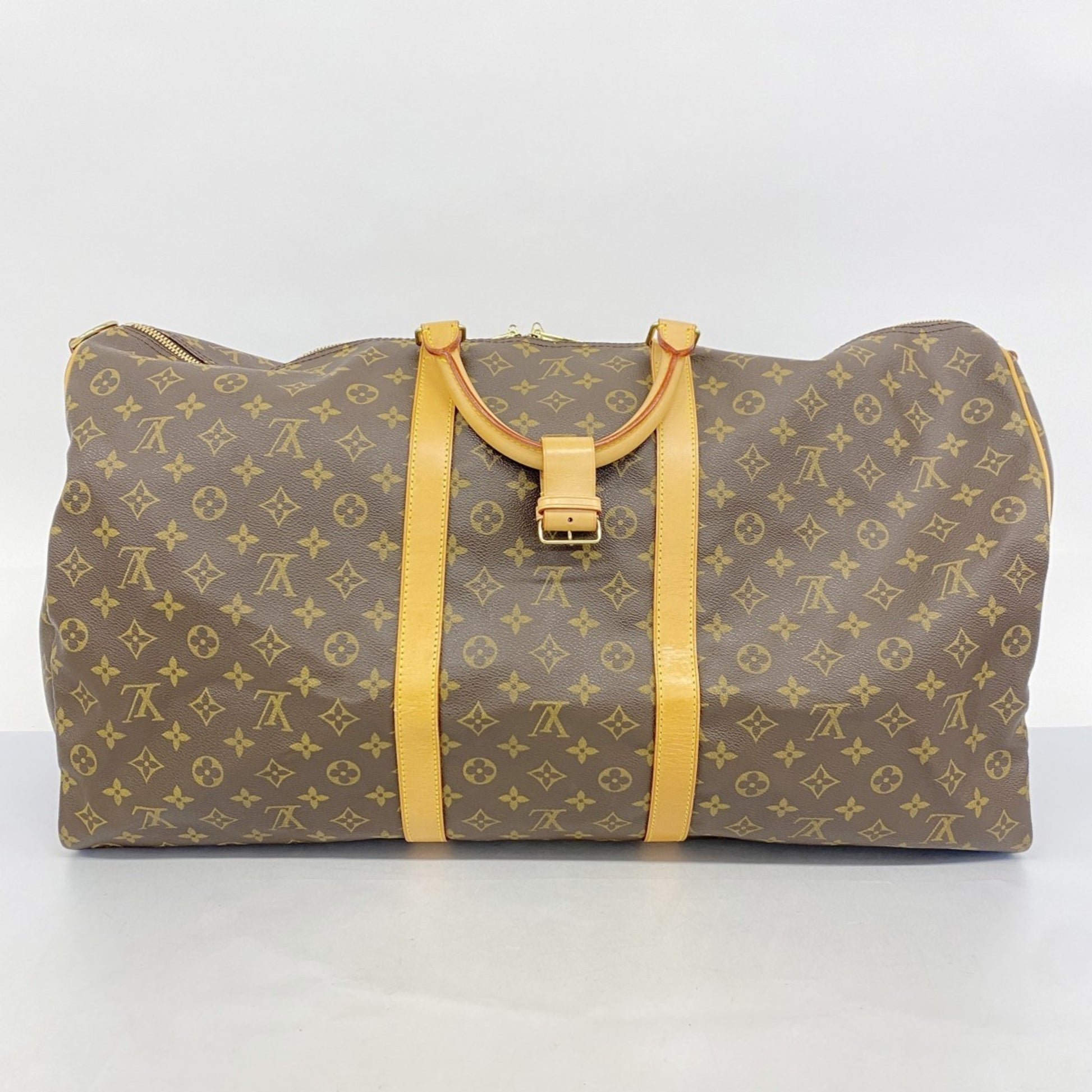 Louis Vuitton Keepall Bandoulière 60, Brown, Canvas, travel