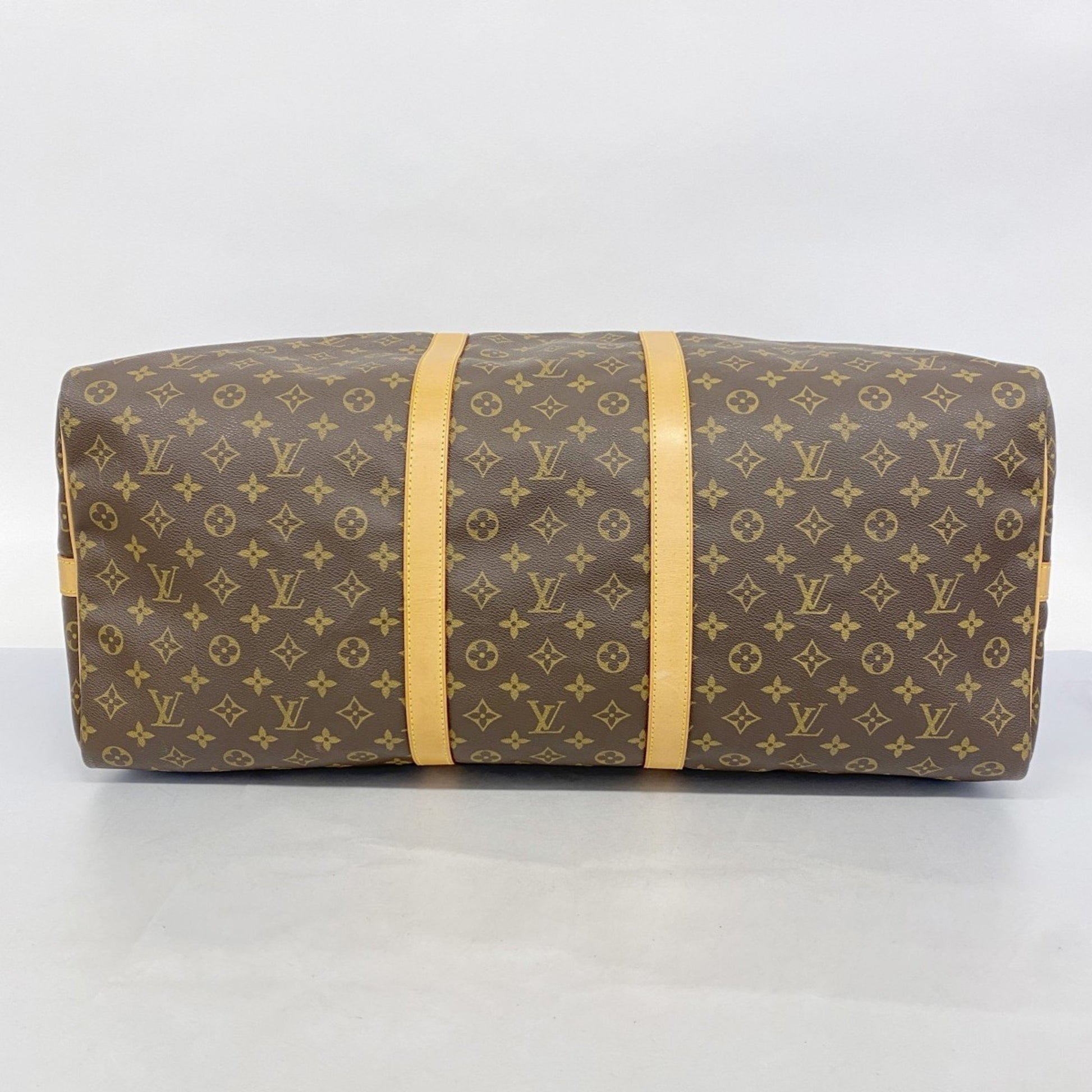 Louis Vuitton Keepall Bandoulière 60, Brown, Canvas, travel
