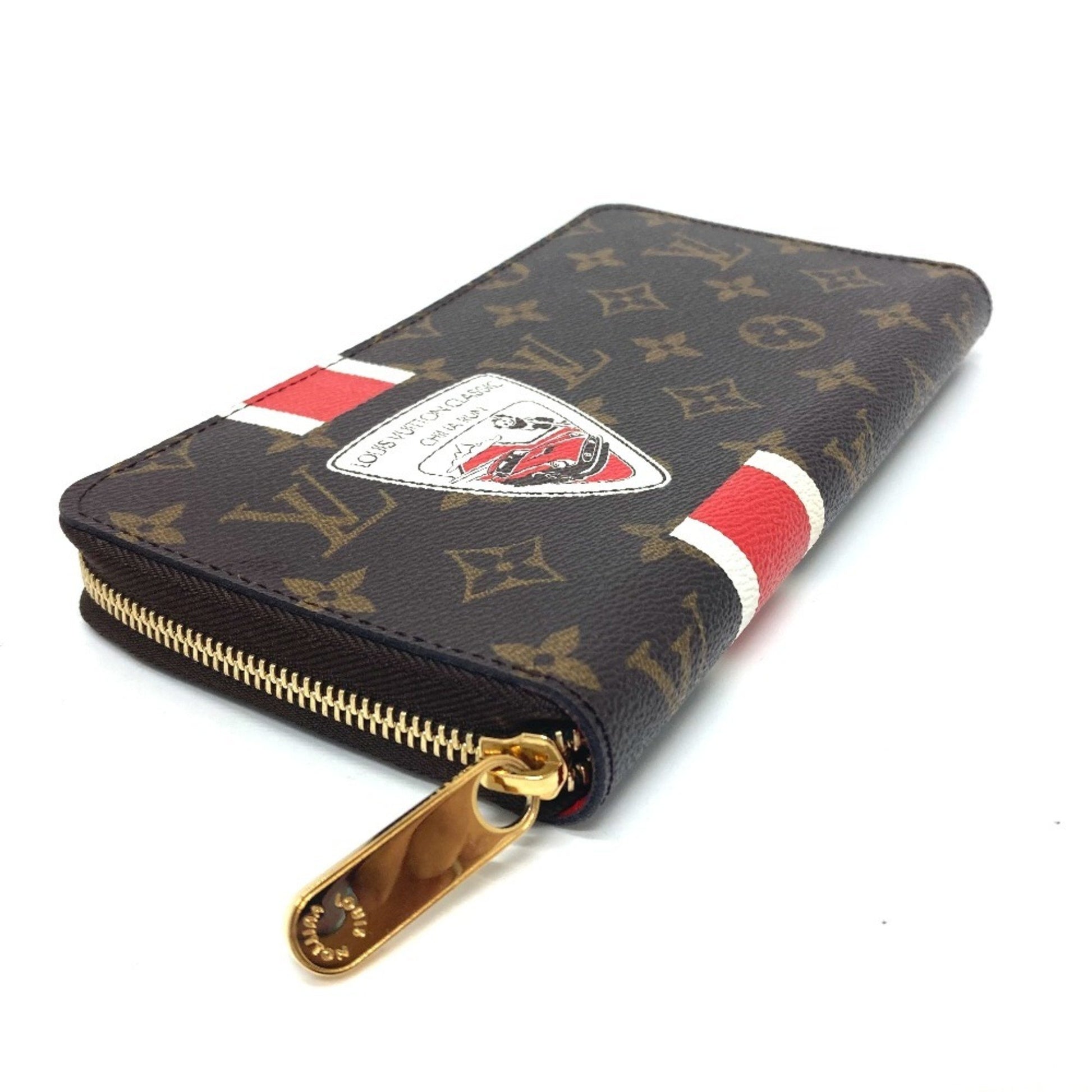 Louis Vuitton Zippy organizer, Brown, Canvas, wallet