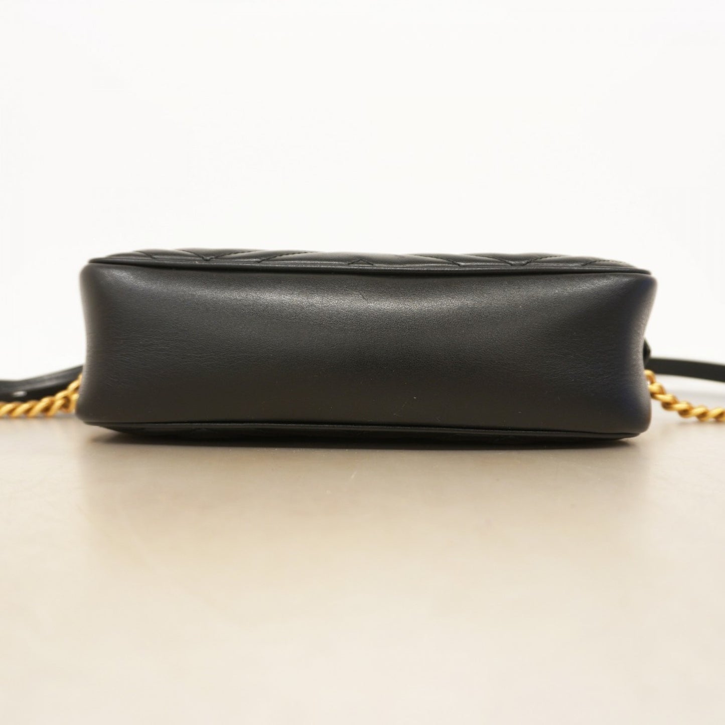 Gucci Marmont, Black, Leather, shoulder