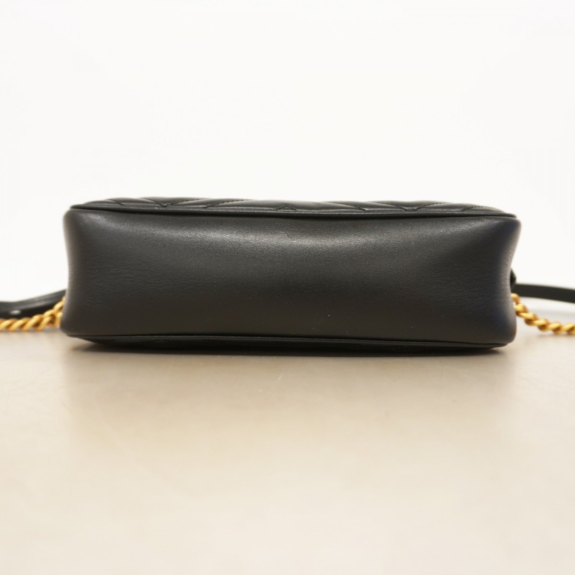 Gucci Marmont, Black, Leather, shoulder