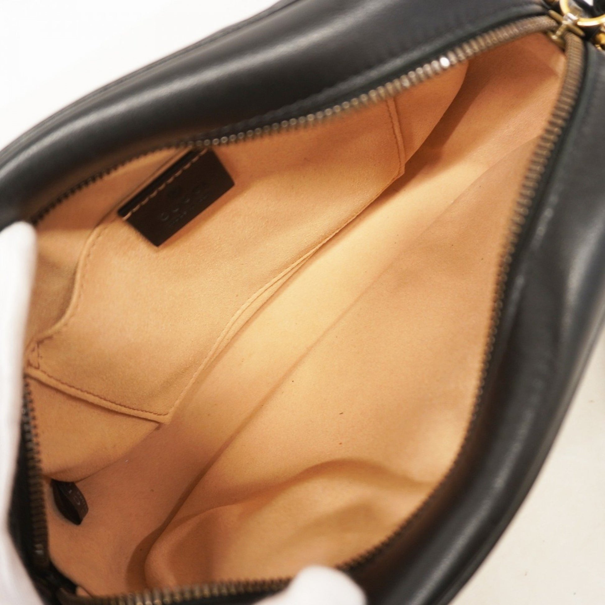 Gucci Marmont, Black, Leather, shoulder