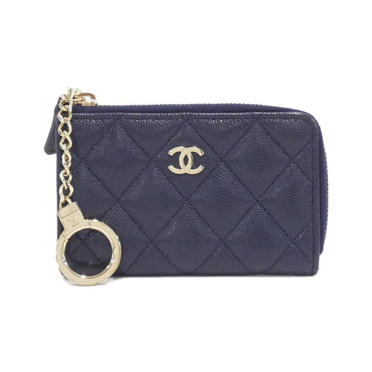 Chanel, Navy, Leather, wallet