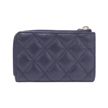 Chanel, Navy, Leather, wallet