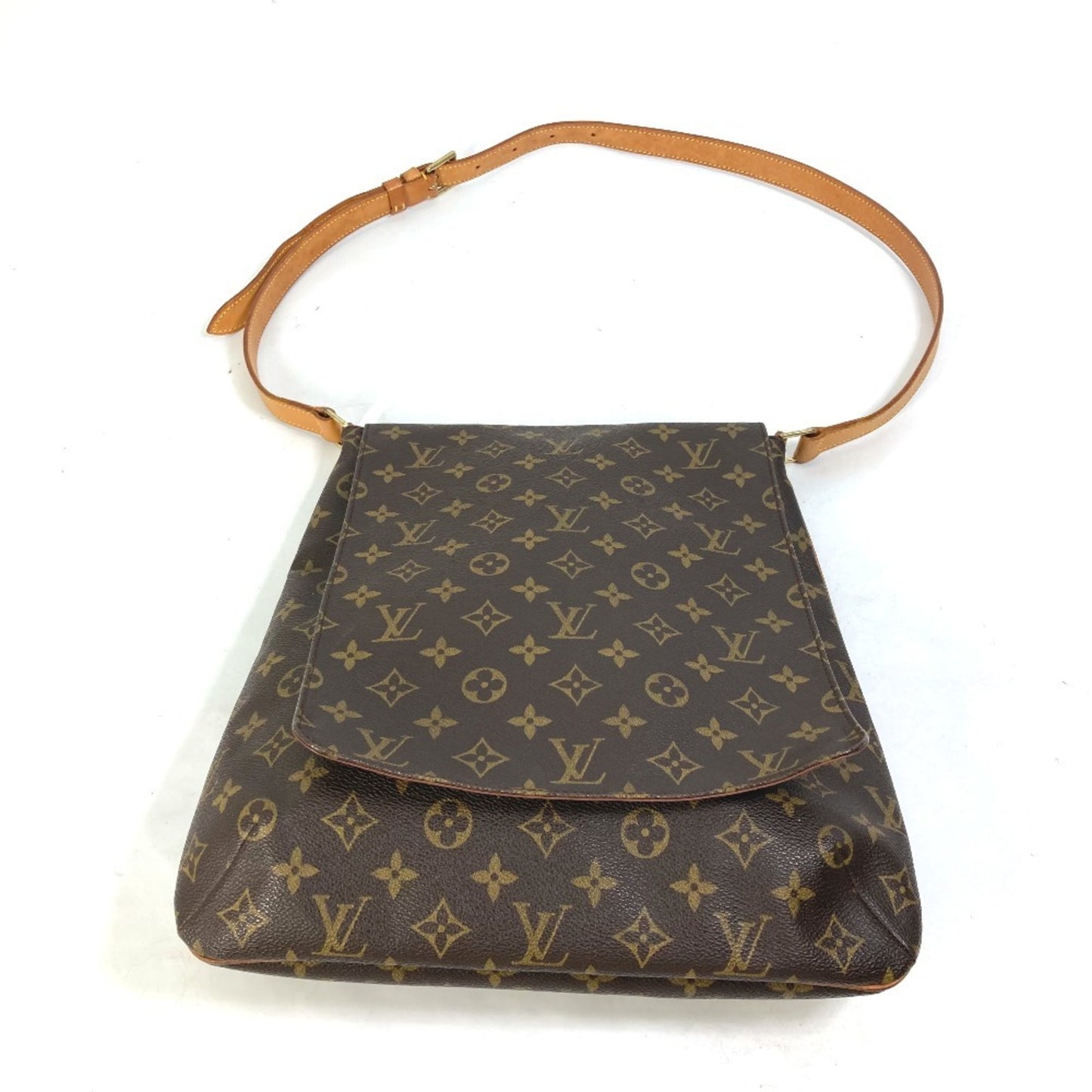 Louis Vuitton Musette Salsa, Brown, Canvas, shoulder