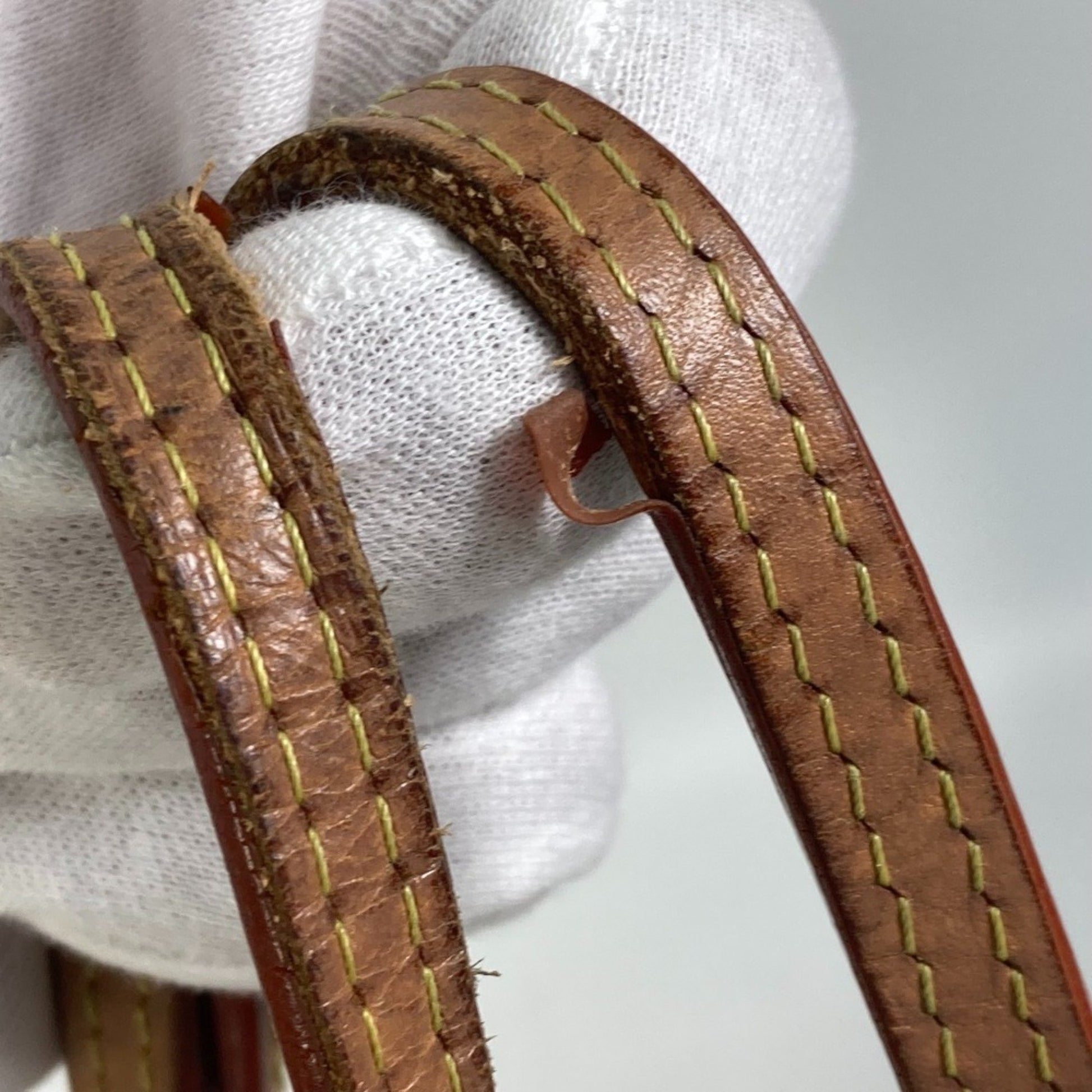 Louis Vuitton Neverfull MM, Navy, Canvas, shoulder