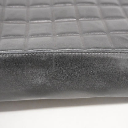Chanel Chocolate bar, Black, Leather, tote