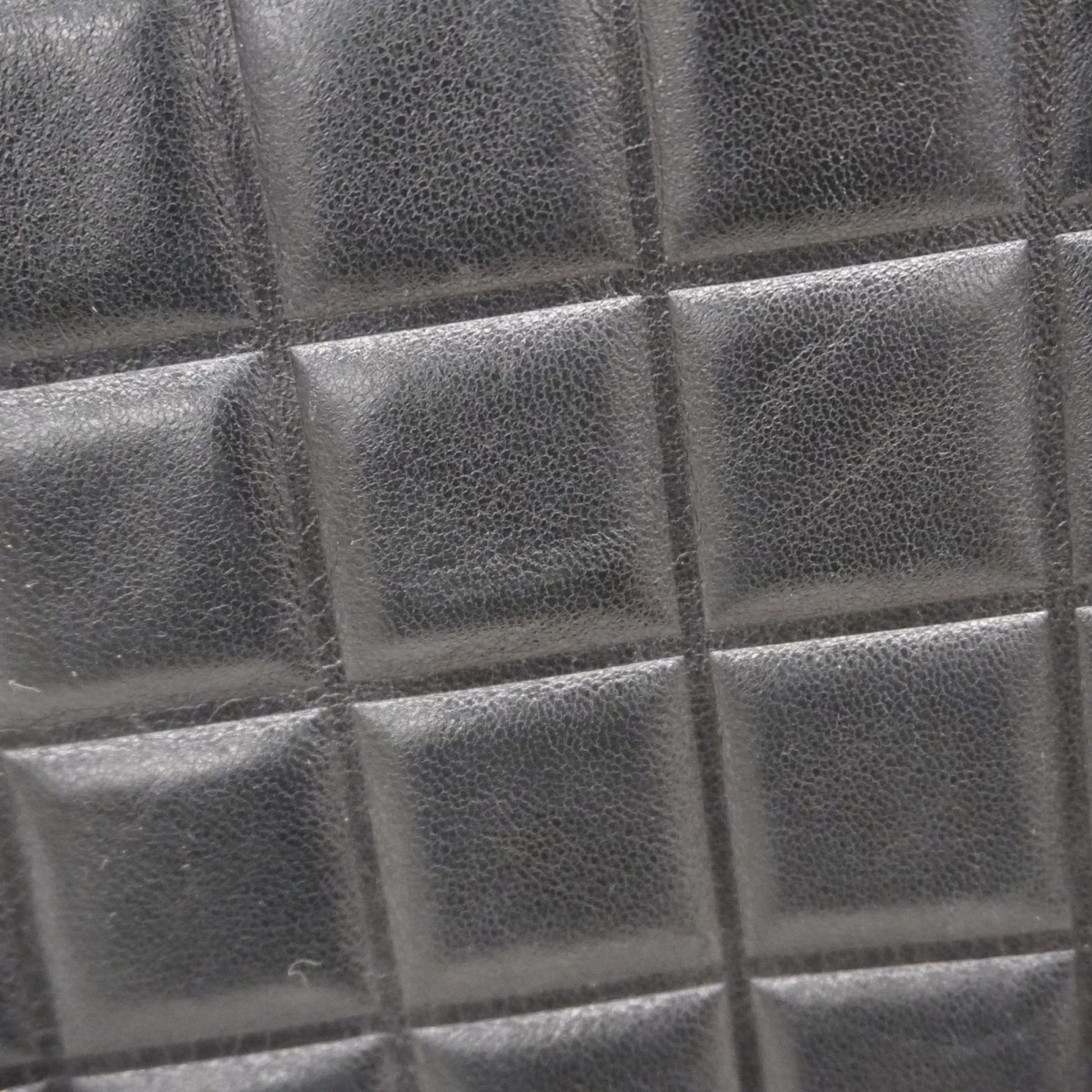 Chanel Chocolate bar, Black, Leather, tote