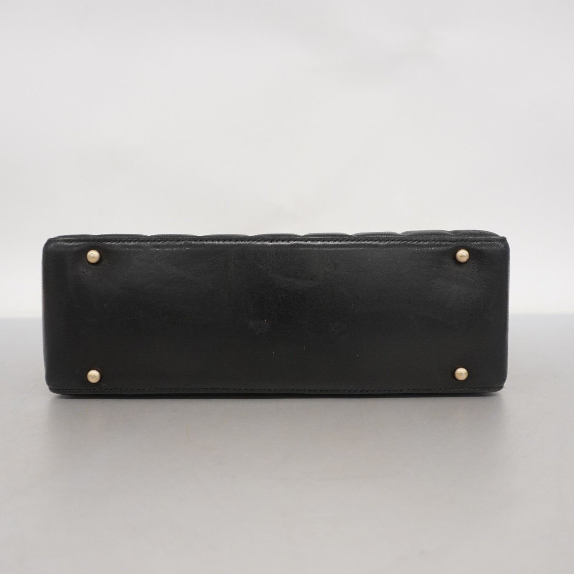 Chanel Chocolate bar, Black, Leather, tote