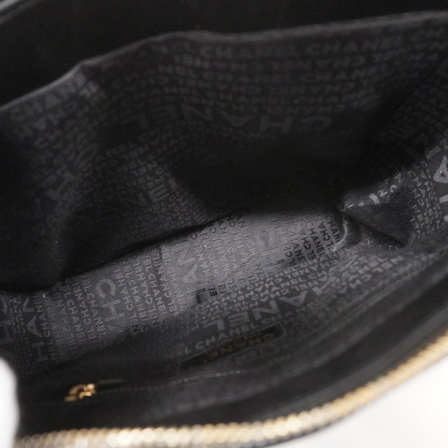 Chanel Chocolate bar, Black, Leather, tote