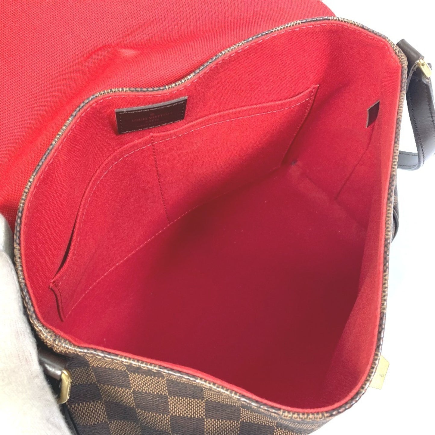 Louis Vuitton Besace, Brown, Canvas, shoulder