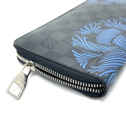 Louis Vuitton Zippy organizer, Black, Canvas, wallet