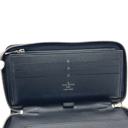 Louis Vuitton Zippy organizer, Black, Canvas, wallet