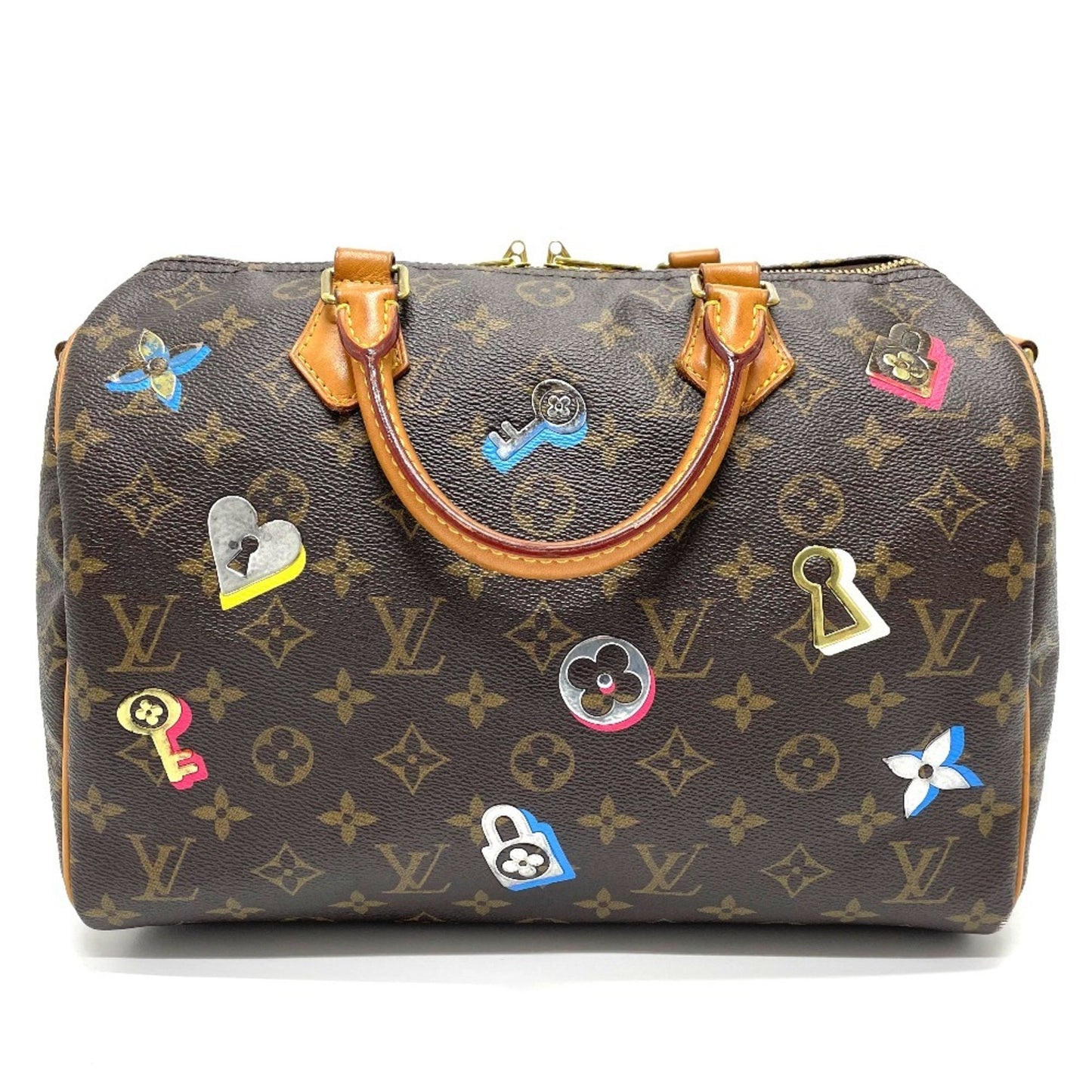Louis Vuitton Speedy 30, Brown, Canvas, handbag