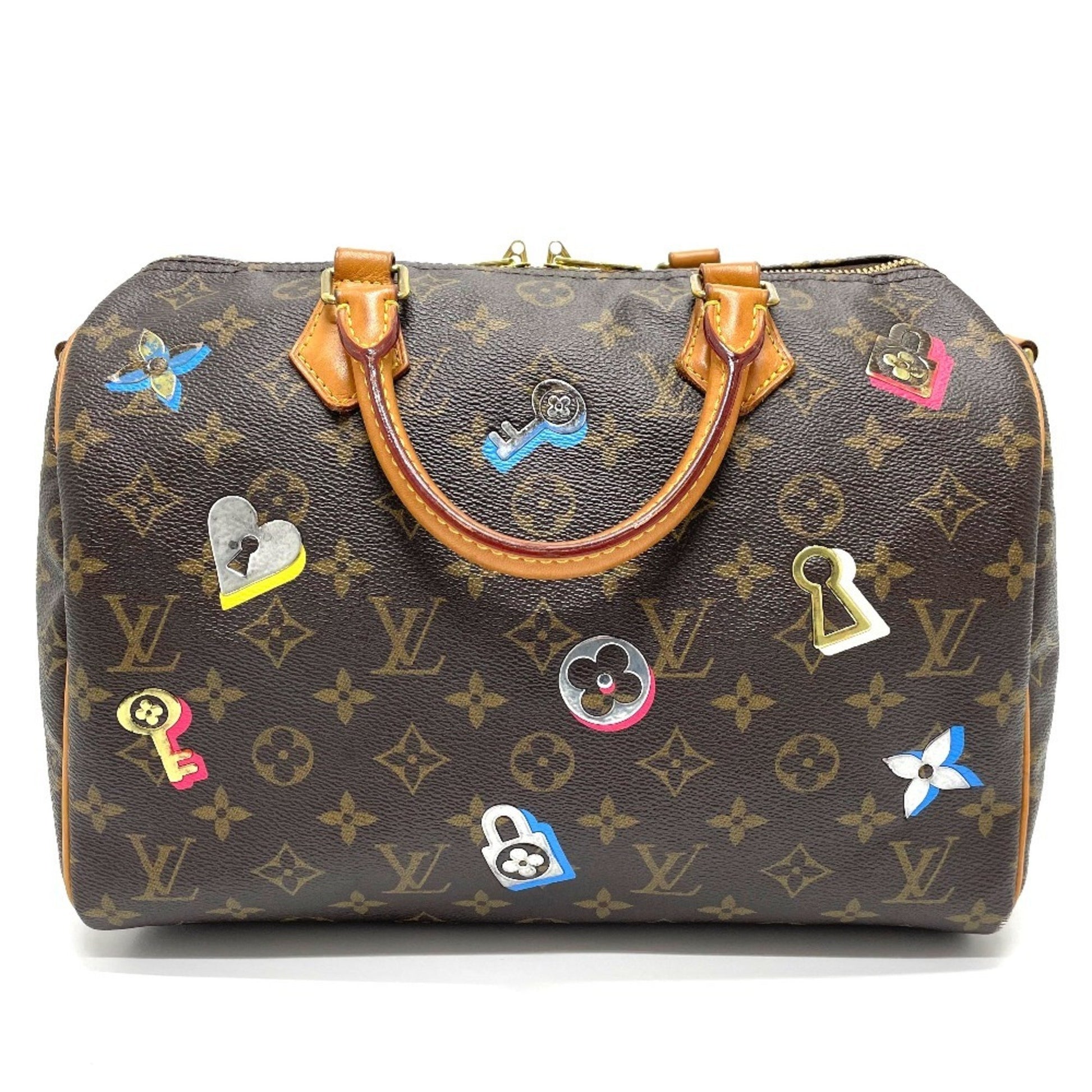 Louis Vuitton Speedy 30, Brown, Canvas, handbag
