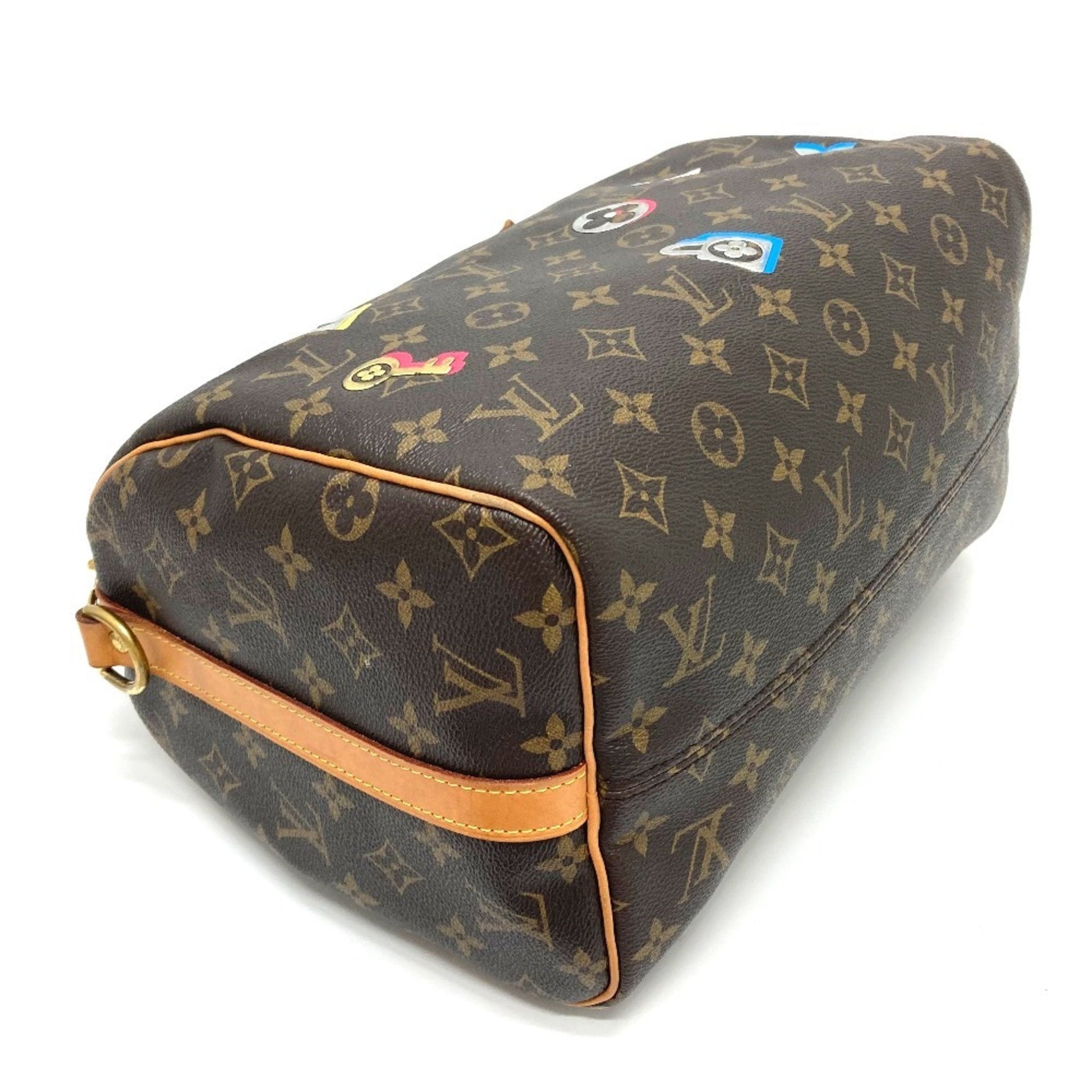 Louis Vuitton Speedy 30, Brown, Canvas, handbag
