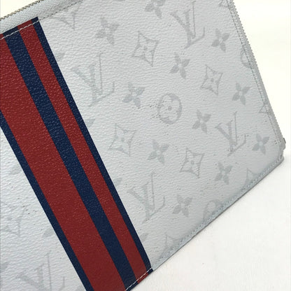 Louis Vuitton Pochette Jour, White, Canvas, clutch