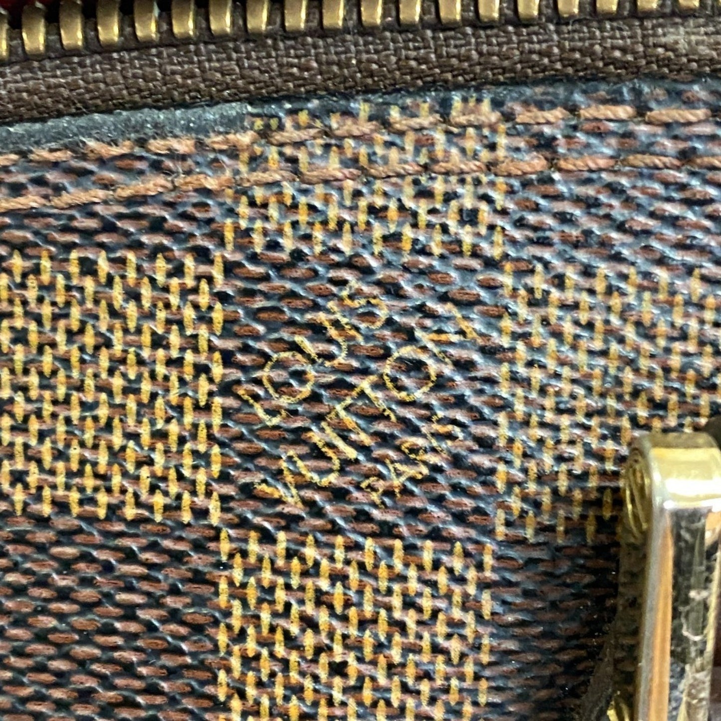 Louis Vuitton Alma, Brown, Canvas, handbag