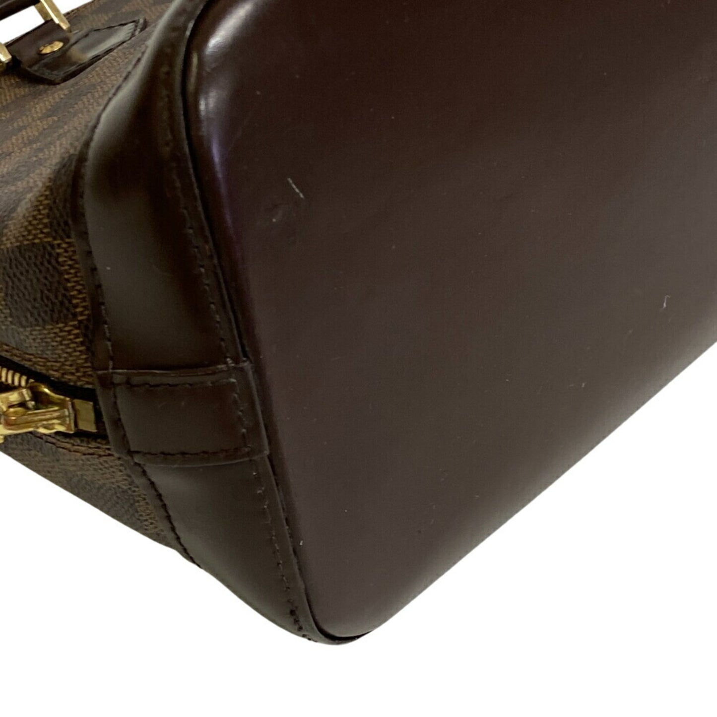 Louis Vuitton Alma, Brown, Canvas, handbag
