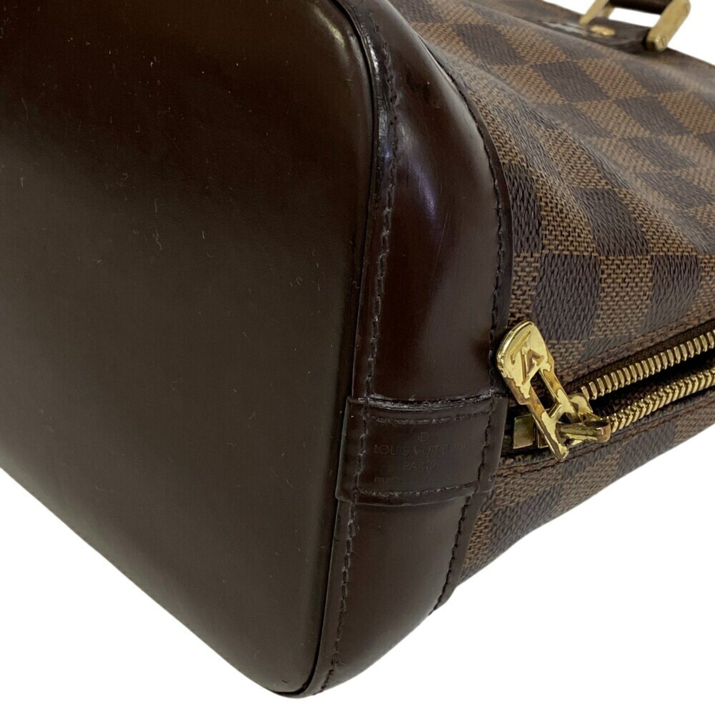 Louis Vuitton Alma, Brown, Canvas, handbag