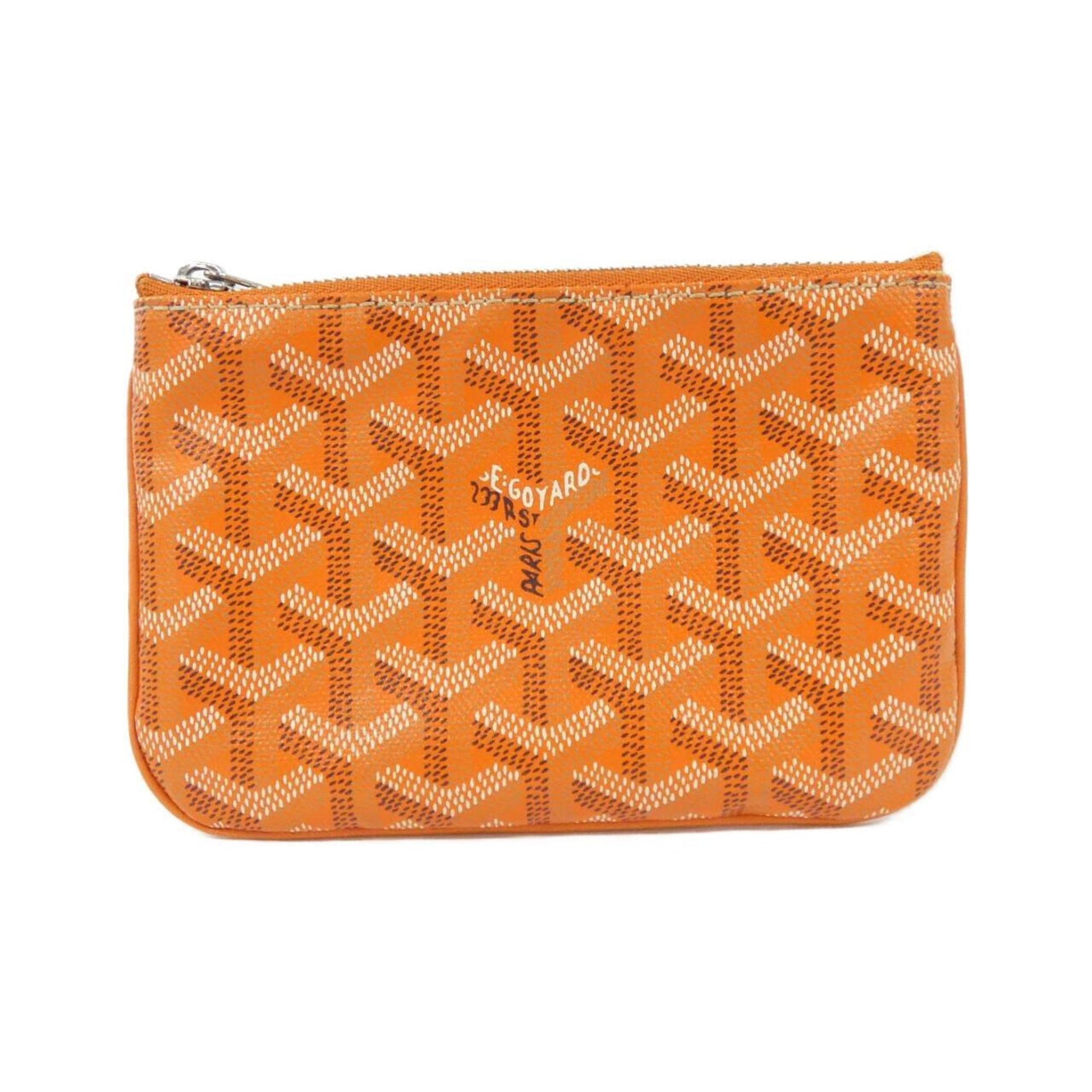 Goyard Senat, Orange, Canvas, clutch