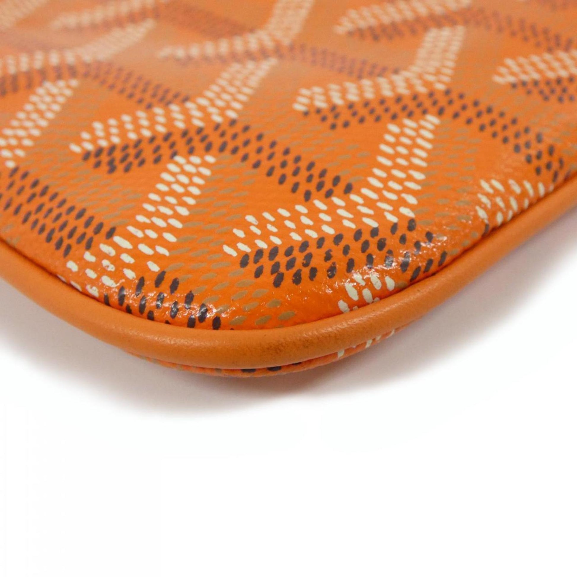Goyard Senat, Orange, Canvas, clutch