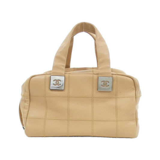 Chanel Chocolate bar, Beige, Leather, handbag
