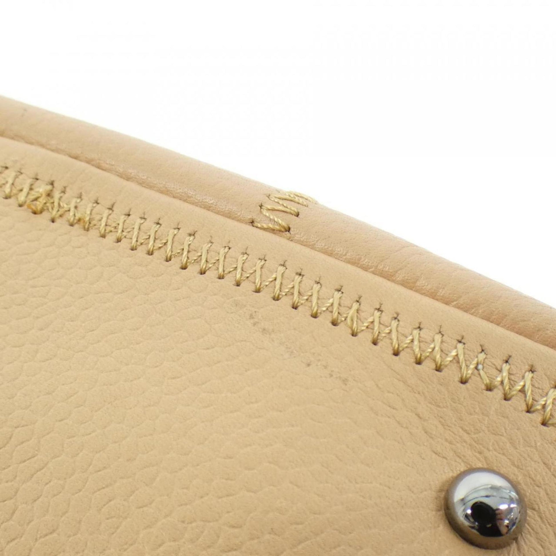 Chanel Chocolate bar, Beige, Leather, handbag