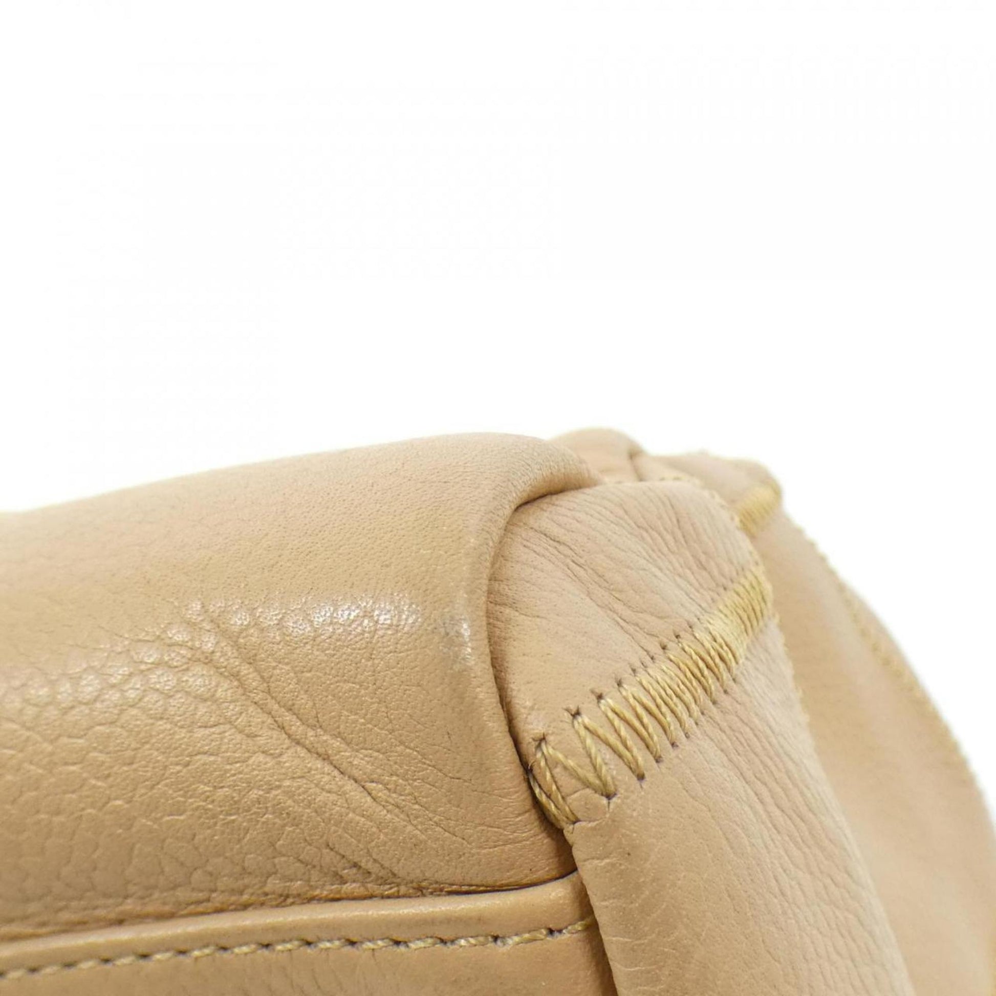 Chanel Chocolate bar, Beige, Leather, handbag