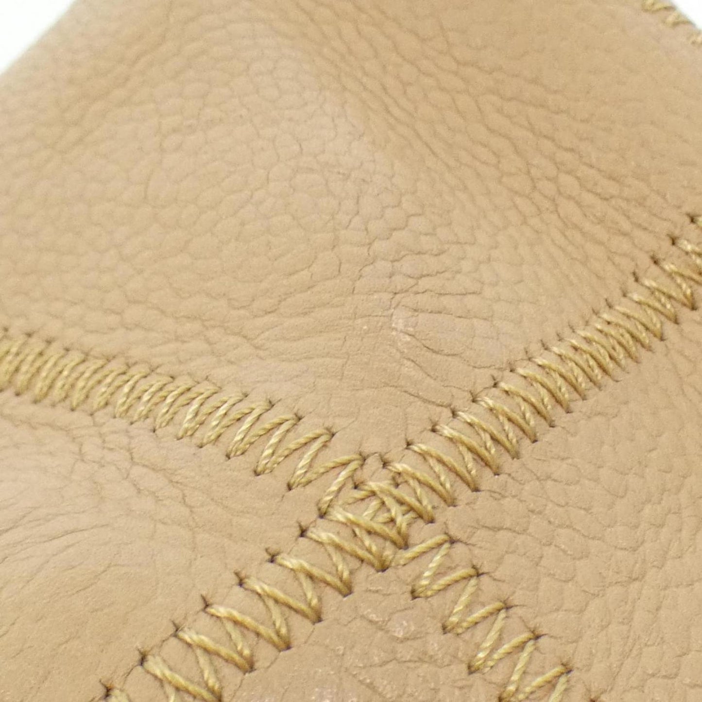 Chanel Chocolate bar, Beige, Leather, handbag