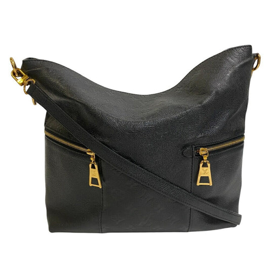 Louis Vuitton Mélie, Black, Leather, shoulder