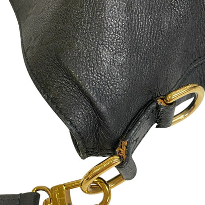 Louis Vuitton Mélie, Black, Leather, shoulder