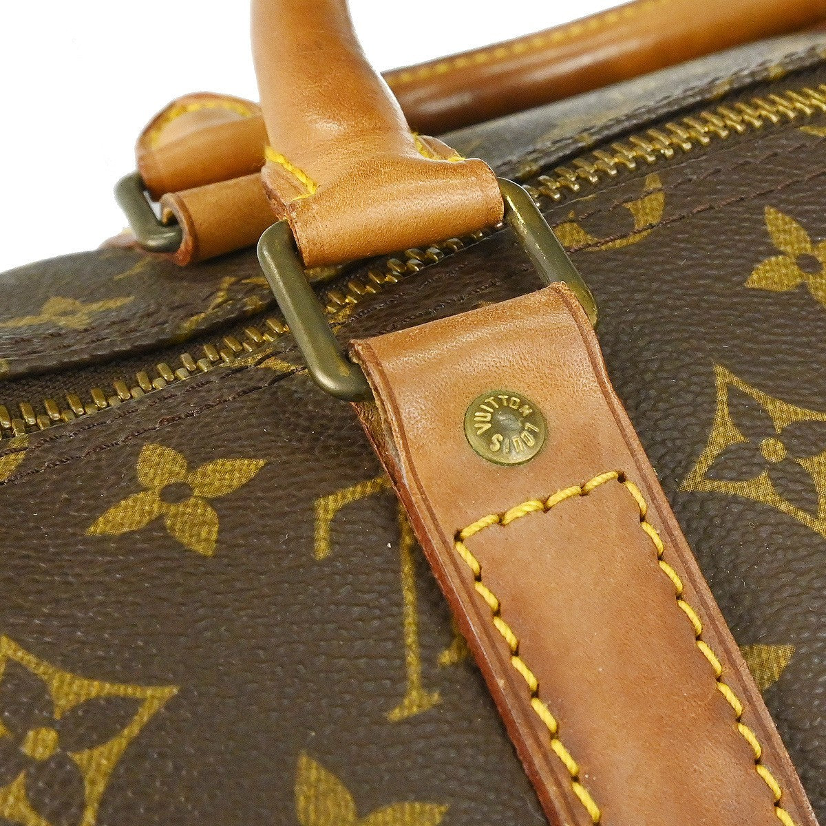 Louis Vuitton Keepall Monogram, Brown, Canvas, Travel Bag