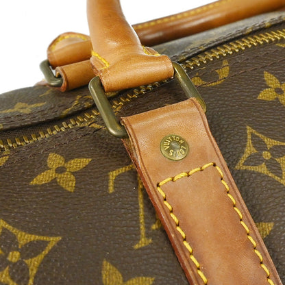 Louis Vuitton Keepall Monogram, Brown, Canvas, Travel Bag