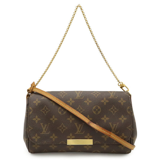 Louis Vuitton Favorite, Brown, Canvas, shoulder