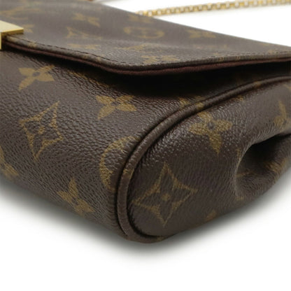 Louis Vuitton Favorite, Brown, Canvas, shoulder