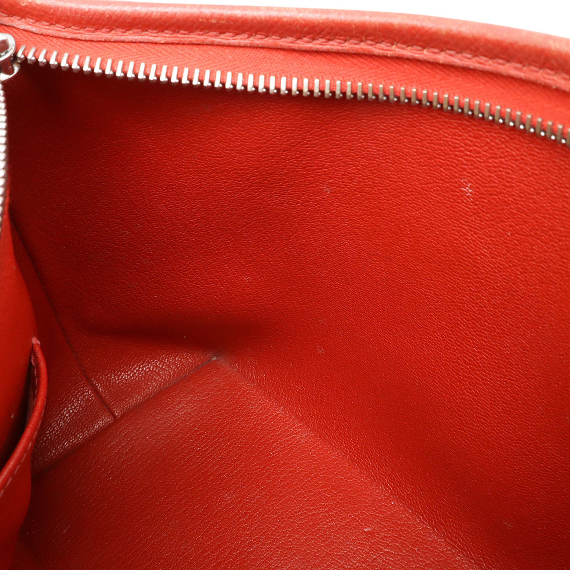 Hermès Berlingo, Red, Leather, shoulder