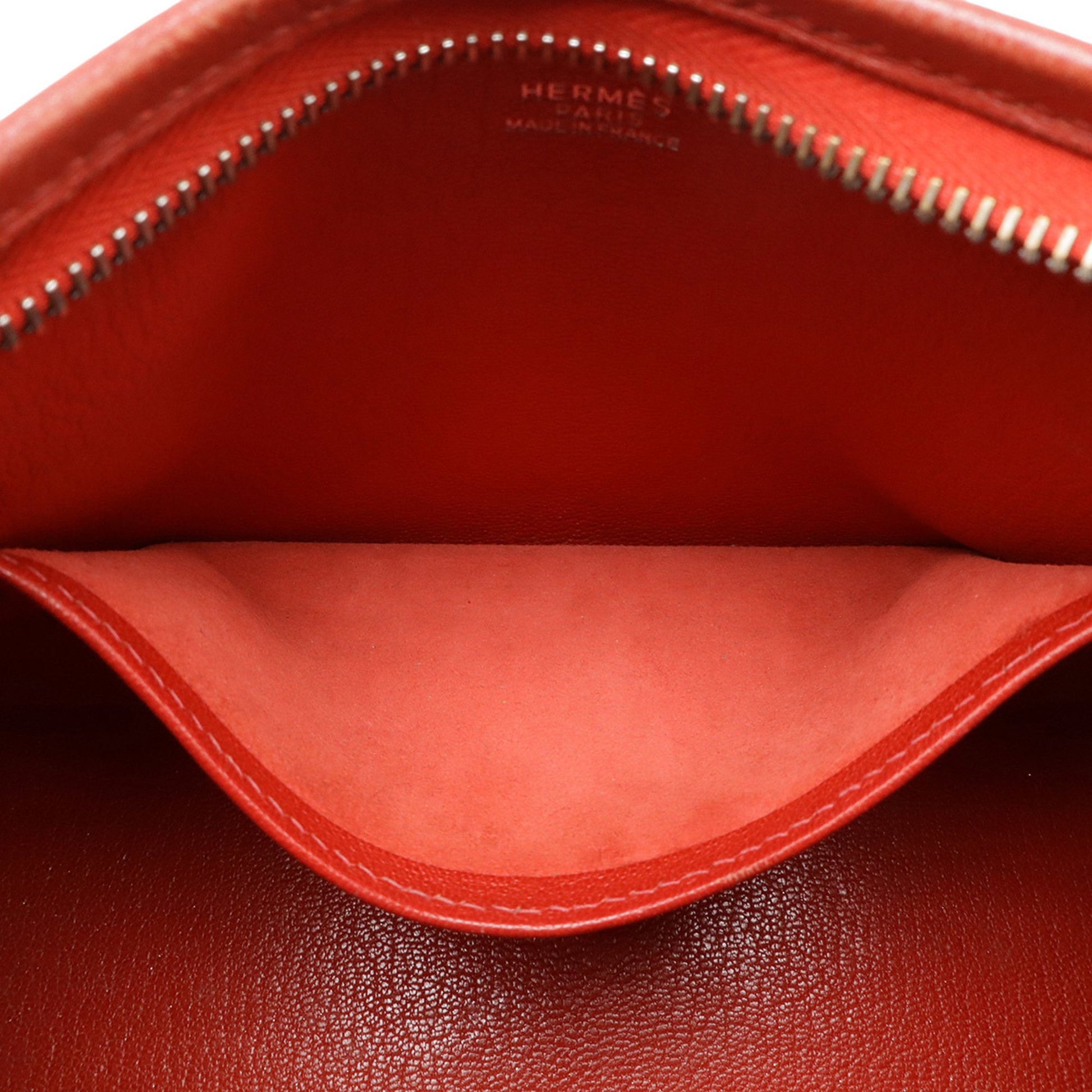 Hermès Berlingo, Red, Leather, shoulder