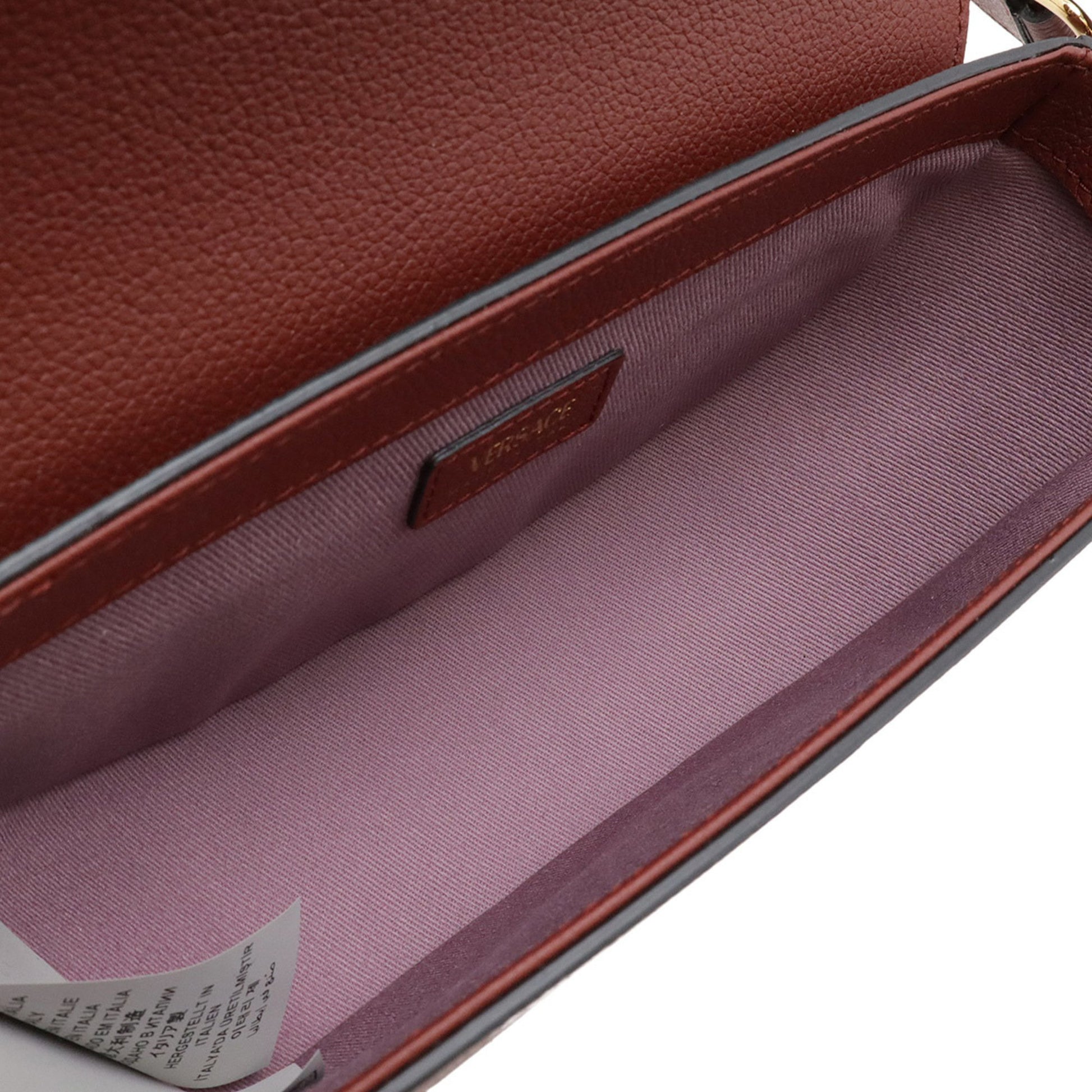 Versace Medusa, Burgundy, Leather, clutch