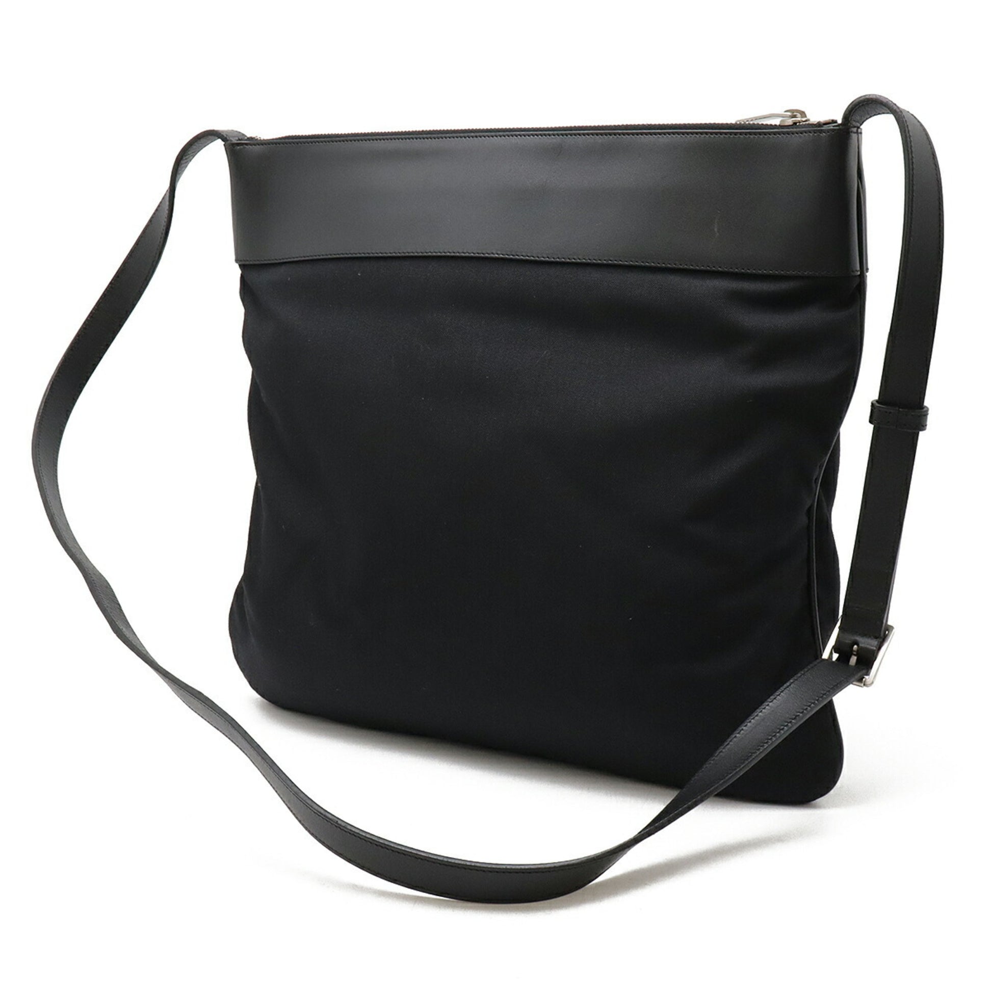 Saint Laurent -, Black, "CANVAS, LEATHER", shoulder