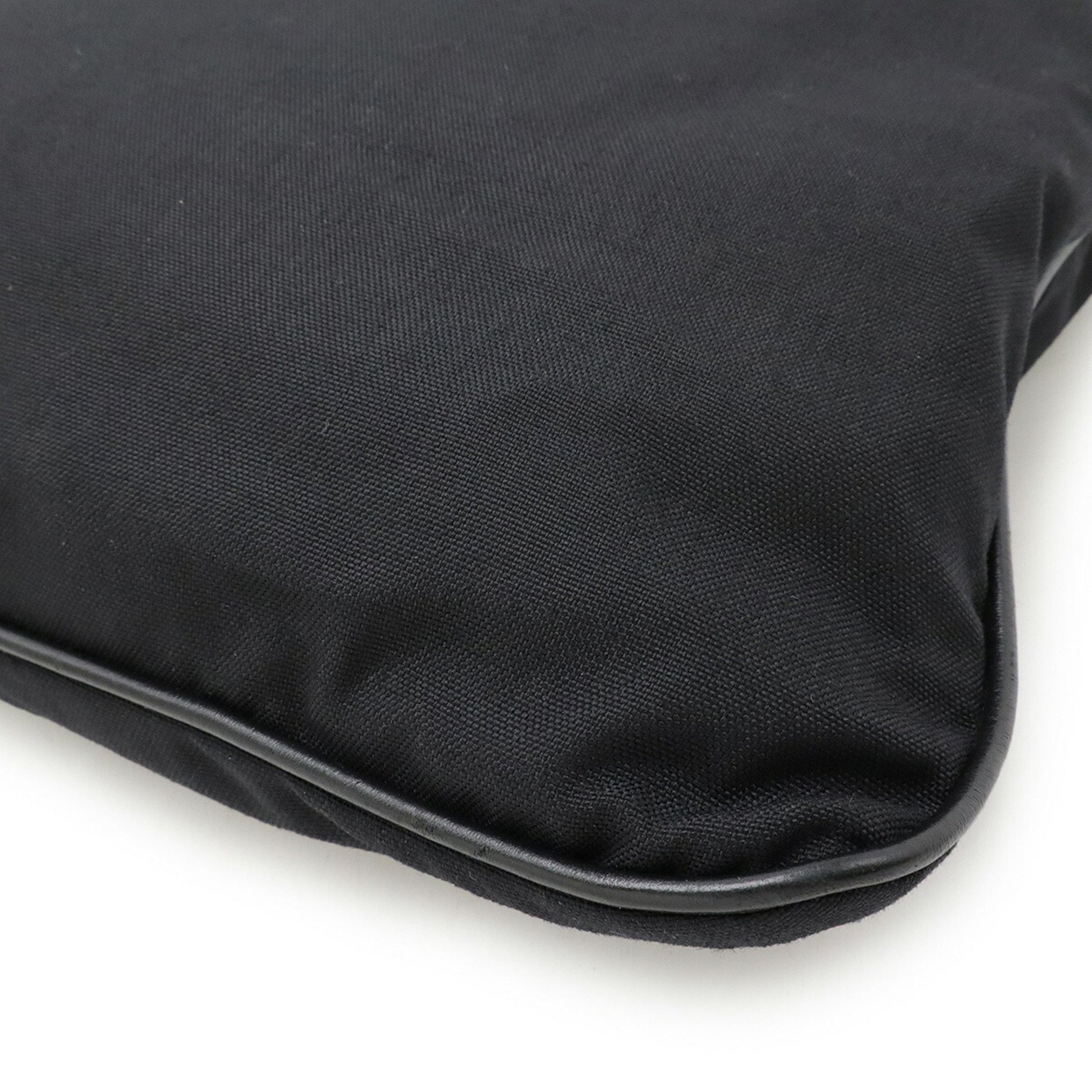Saint Laurent -, Black, "CANVAS, LEATHER", shoulder