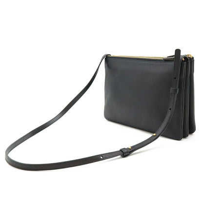 Céline Trio, Black, Leather, shoulder
