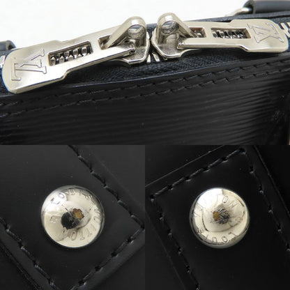 Louis Vuitton Alma BB, Black, Leather, handbag