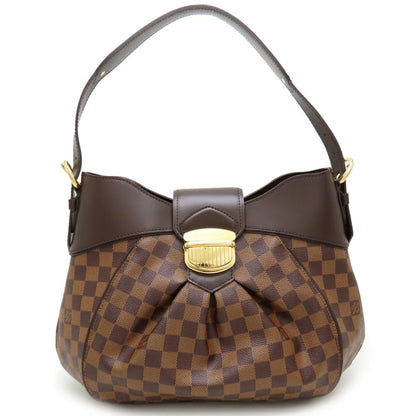Louis Vuitton Sistina, Brown, Canvas, shoulder
