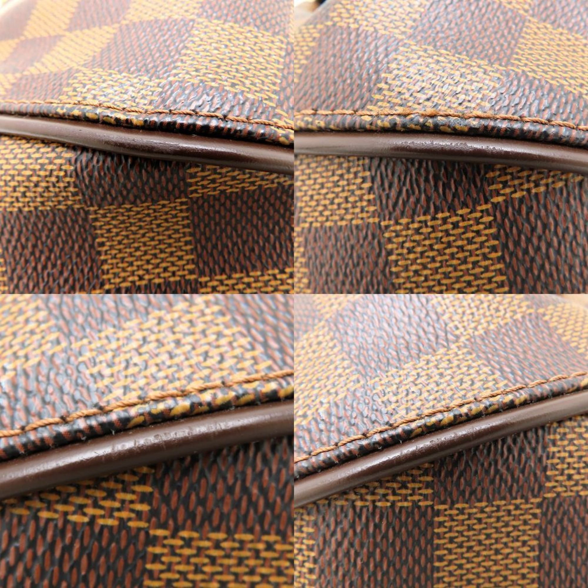 Louis Vuitton Sistina, Brown, Canvas, shoulder