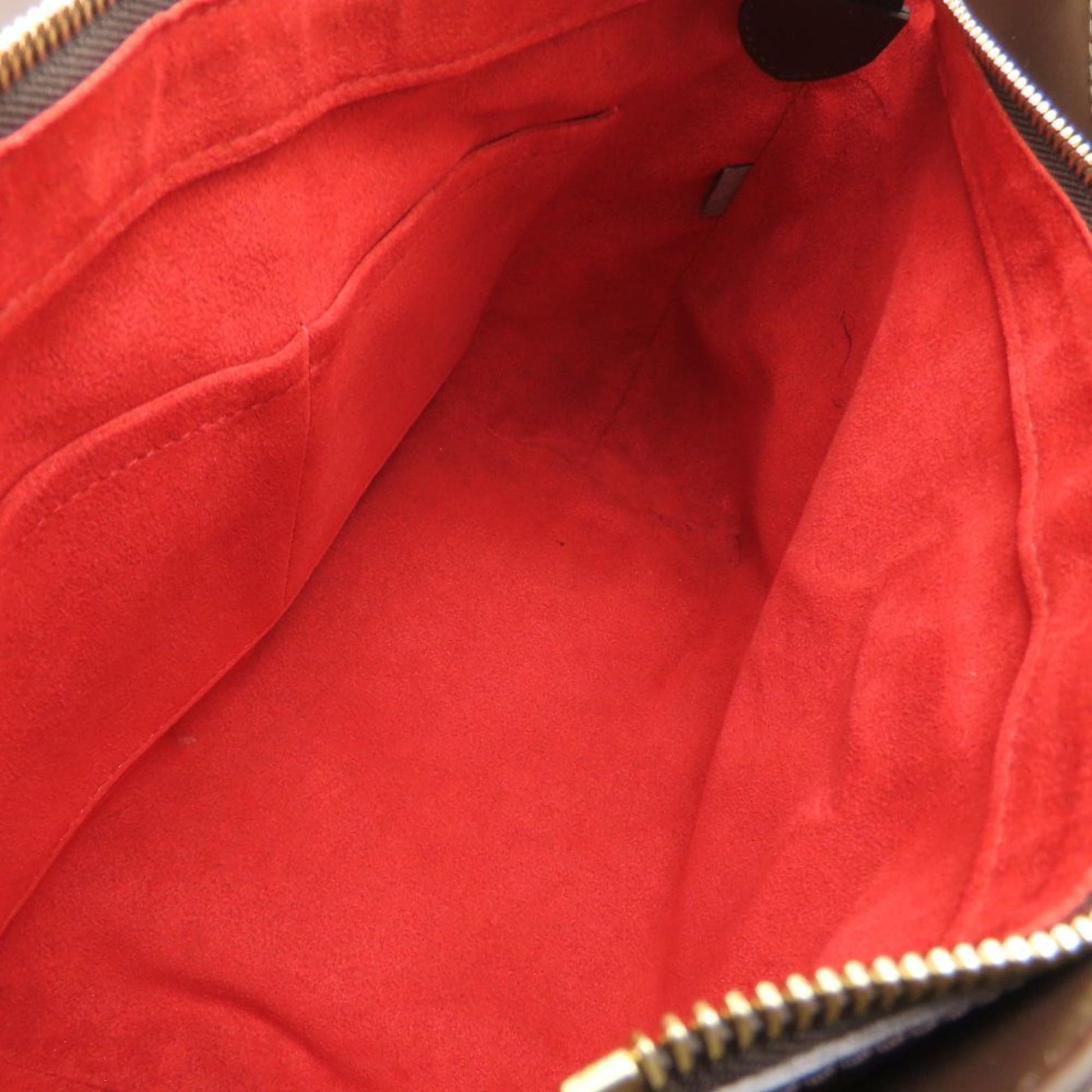 Louis Vuitton Sistina, Brown, Canvas, shoulder