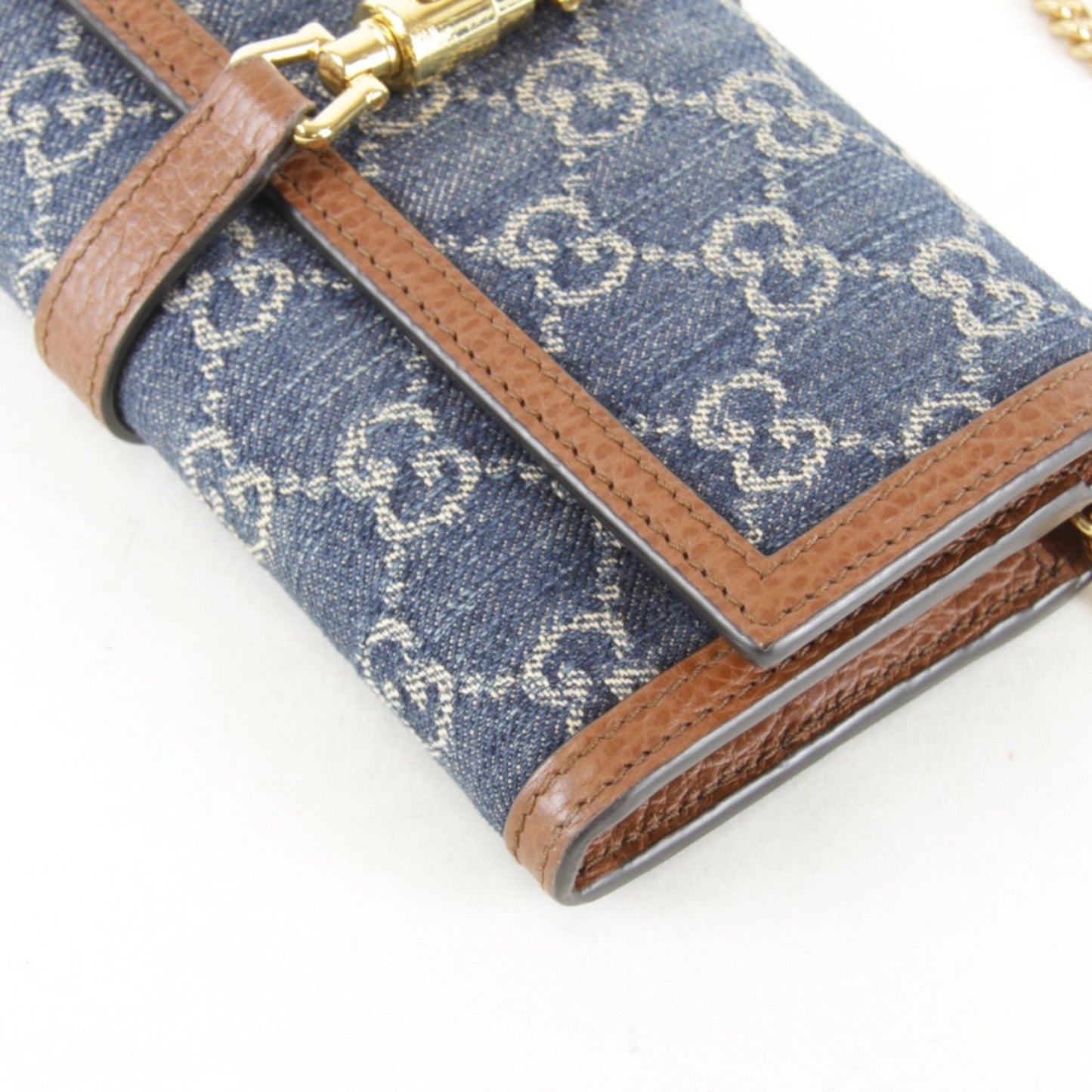 Gucci Jackie, Blue, Denim - Jeans, wallet