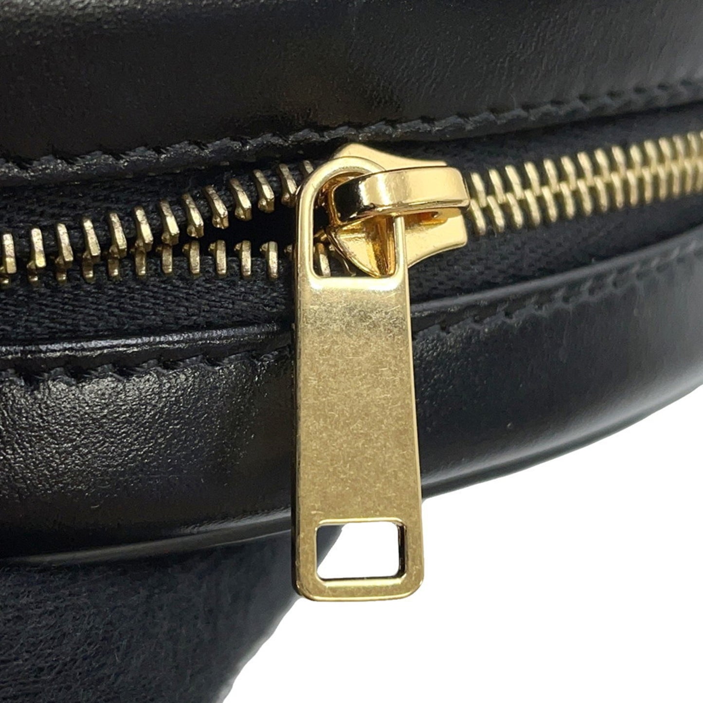 Céline Triomphe, Black, Leather, shoulder