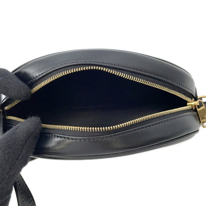 Céline Triomphe, Black, Leather, shoulder