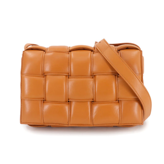 Bottega Veneta Cassette, Orange, Leather, shoulder
